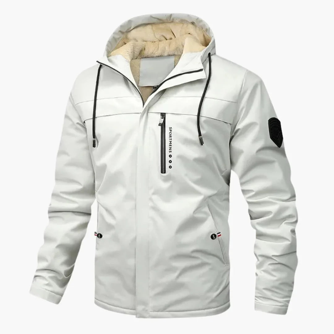 Men's Zip-Up Hoodie with Pockets