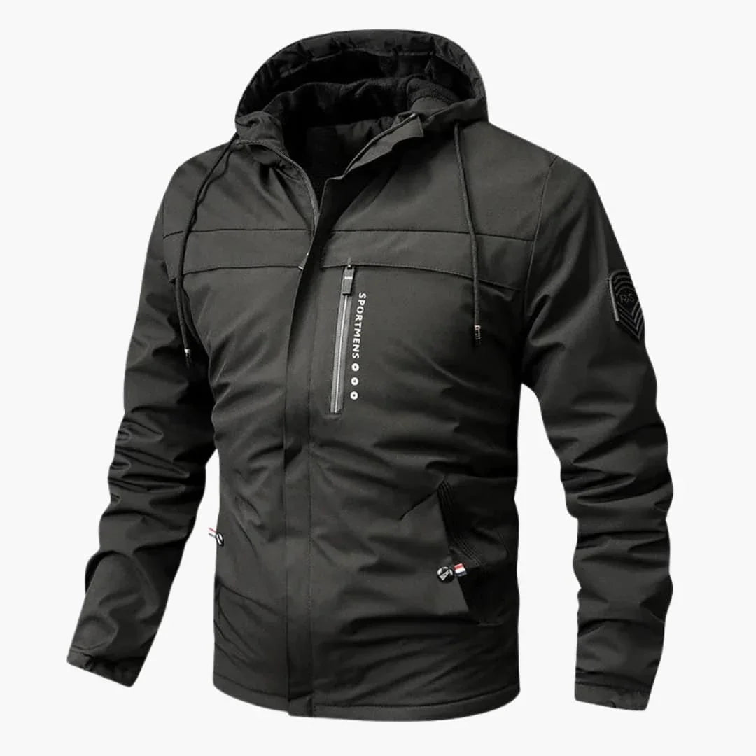Men's Zip-Up Hoodie with Pockets