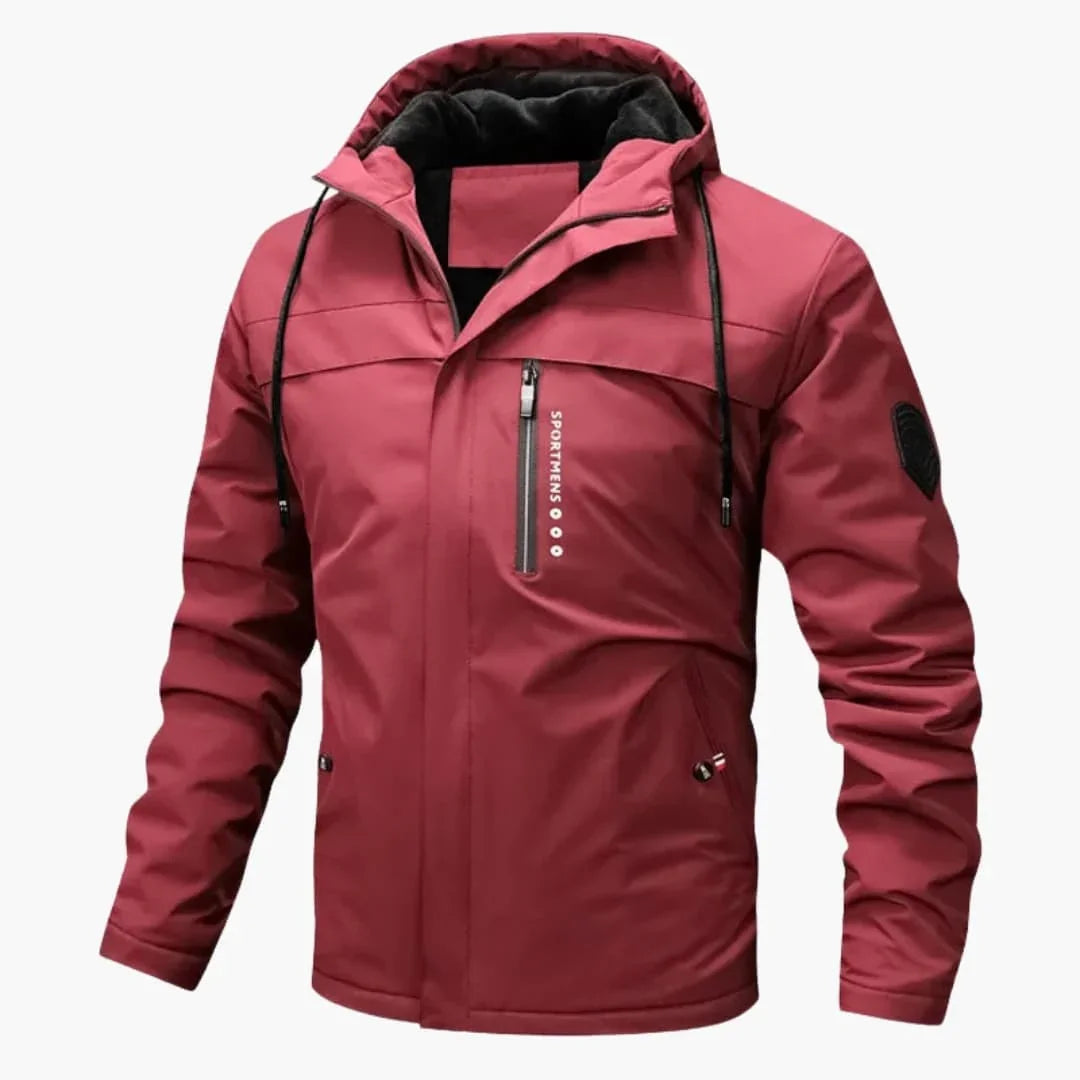 Men's Zip-Up Hoodie with Pockets