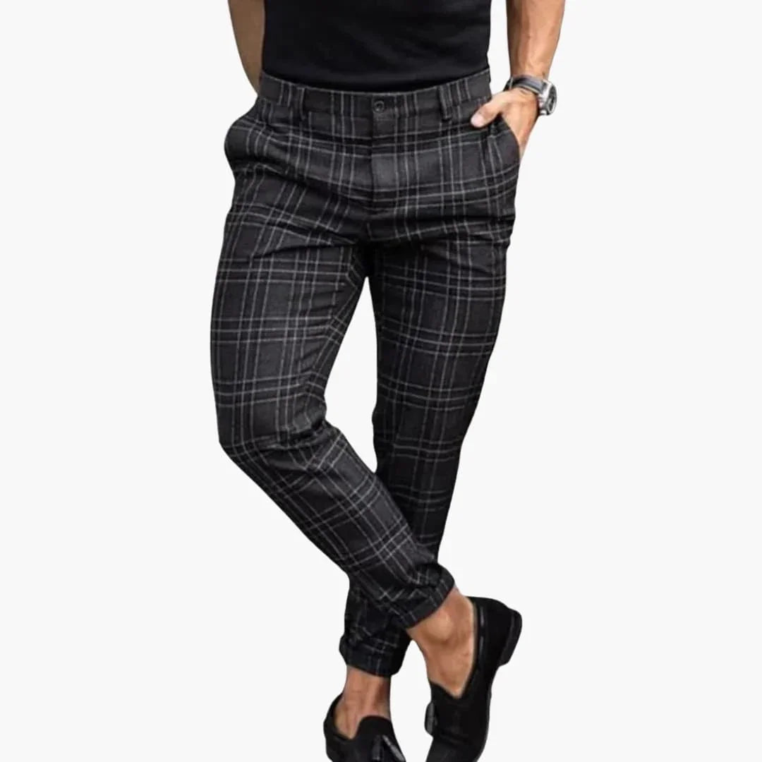 Bavane | Men's Checked Trousers with Side Pockets