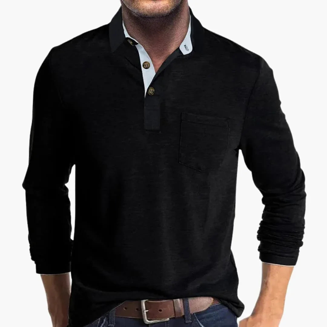 Bavane | Men's Long Sleeve Shirt with Collar