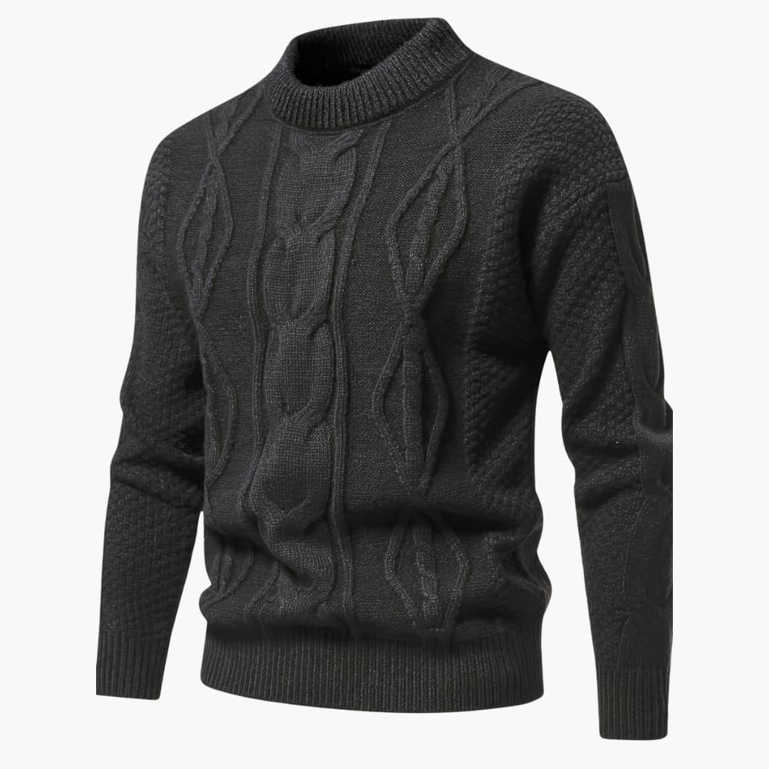 Bavane | Men's Sweater with Round Neck and Knitted Structure