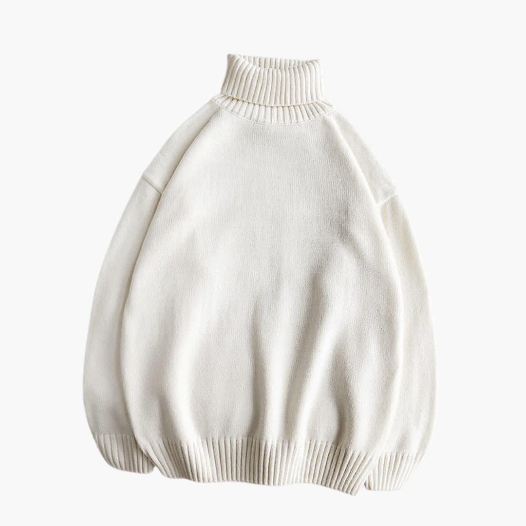 Bavane | Men's Sweater with Knitted Roll Neck