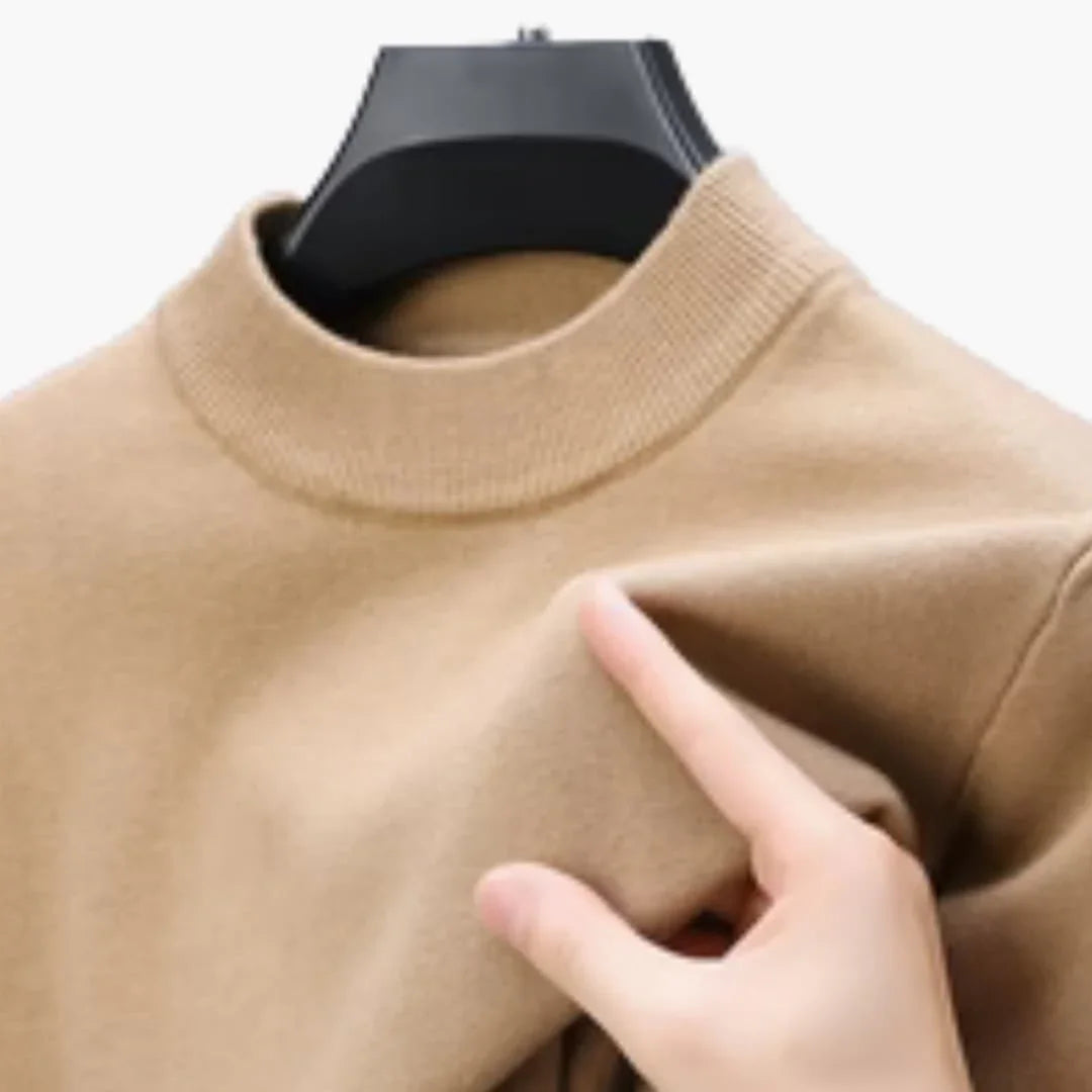 Bavane | Men's Sweater with Long Sleeves, Ribbed Cuffs, and Ribbed Hem