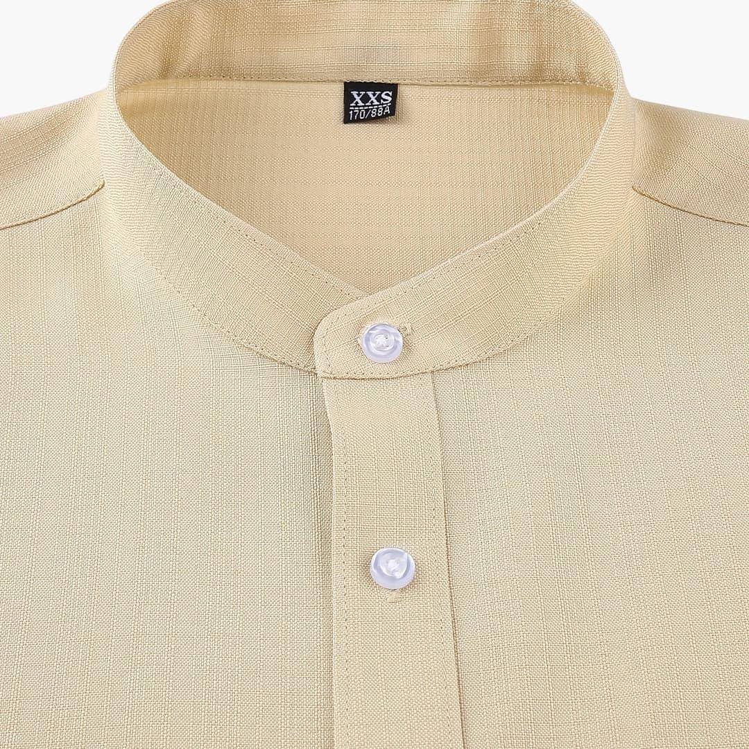Men's Shirt with Round Neck and Pocket
