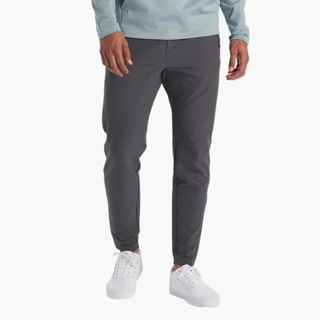 Men's Slim Fit Jogging Pants with Stretch Elastic Waistband