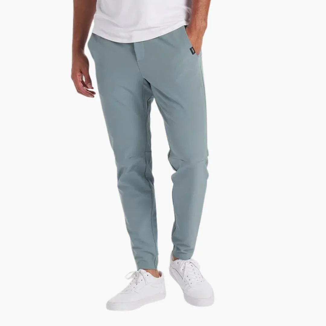 Men's Slim Fit Jogging Pants with Stretch Elastic Waistband