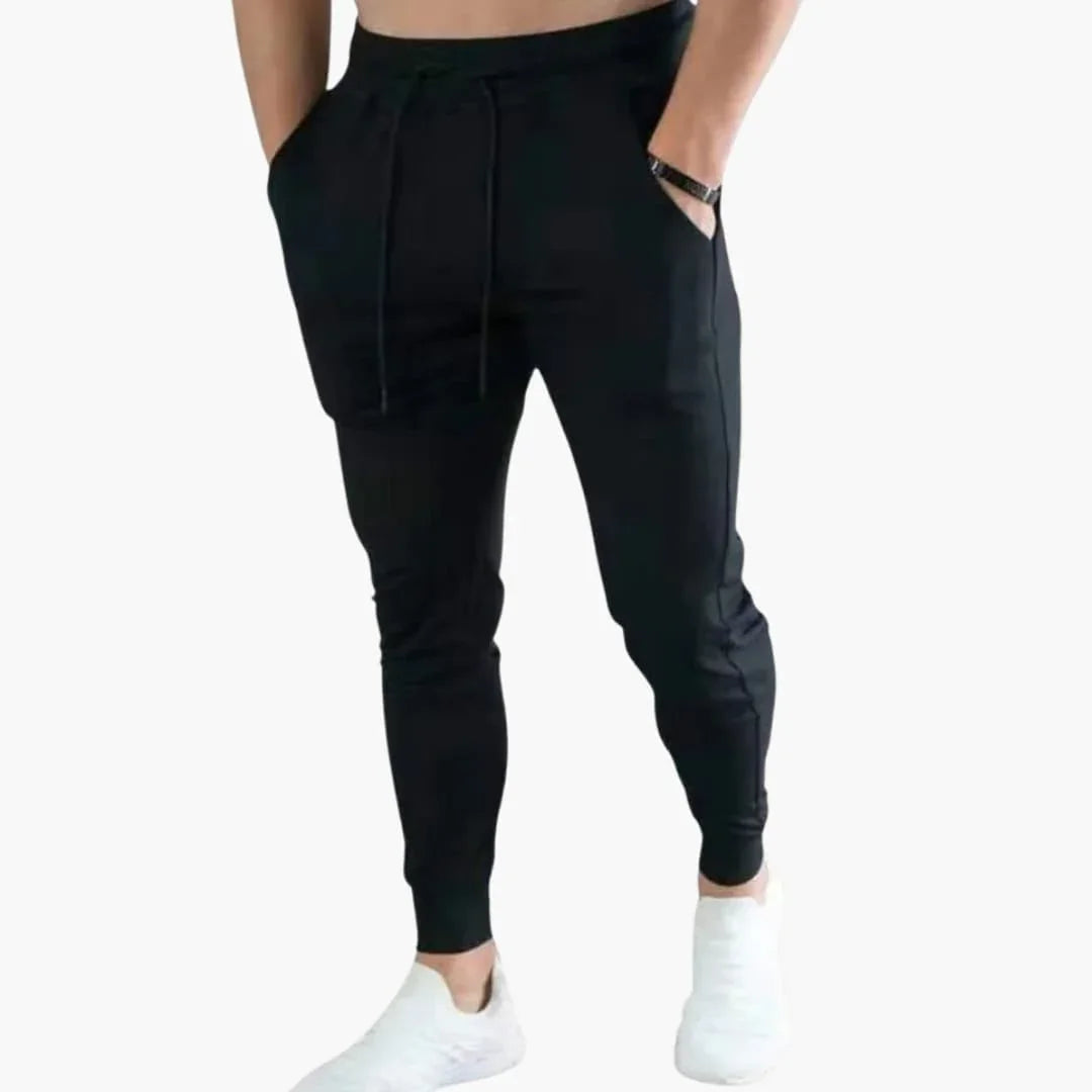 Bavane | Men's Slim Jogging Pants with Elastic Waistband and Drawstring