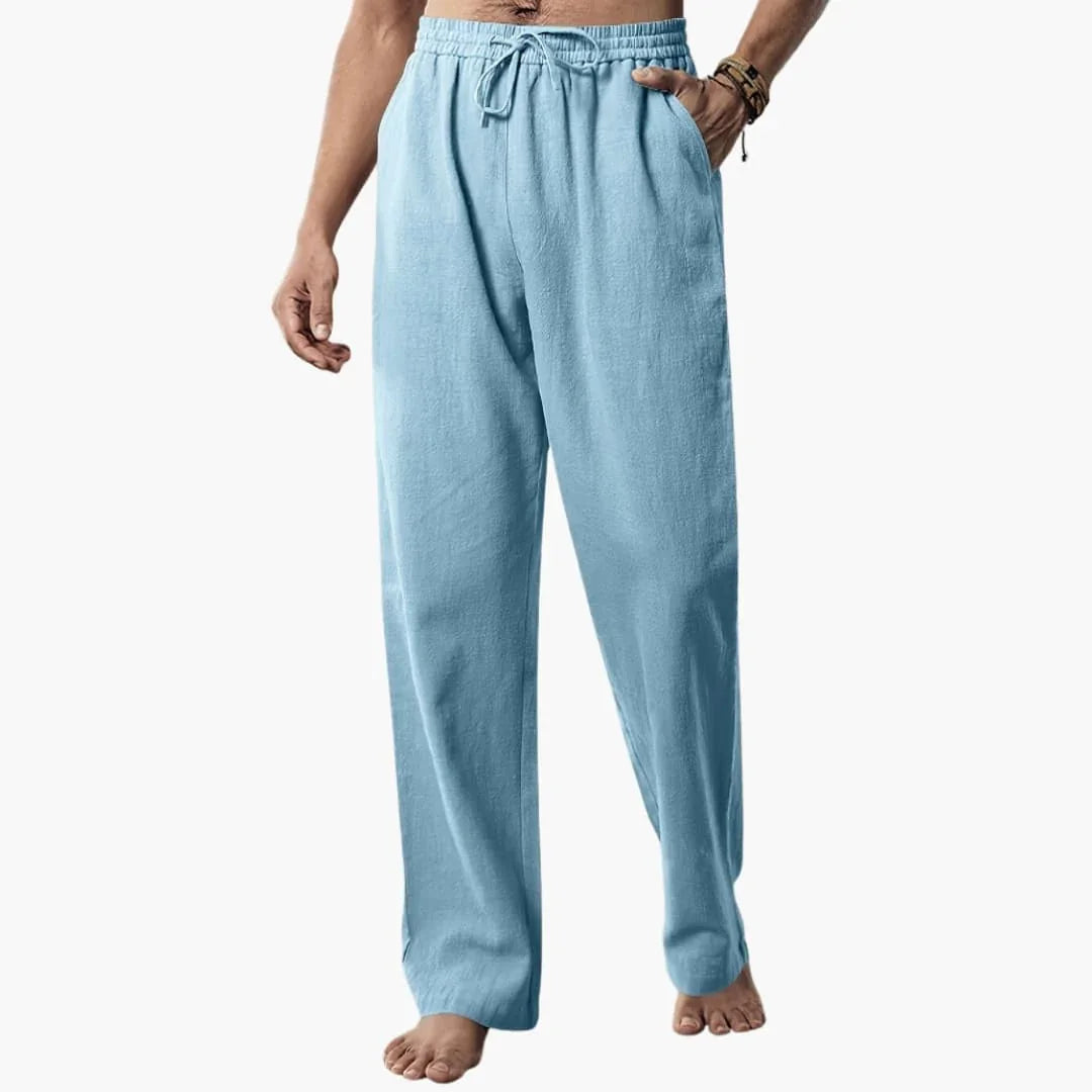 Men's Sports Pants with Drawstring and Stretch Waistband