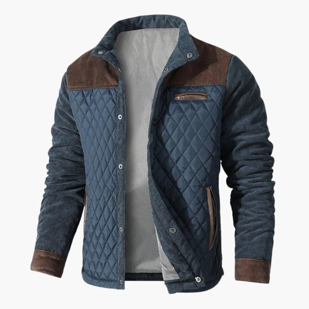 Bavane | Men's Quilted Jacket with Snap Button Closure