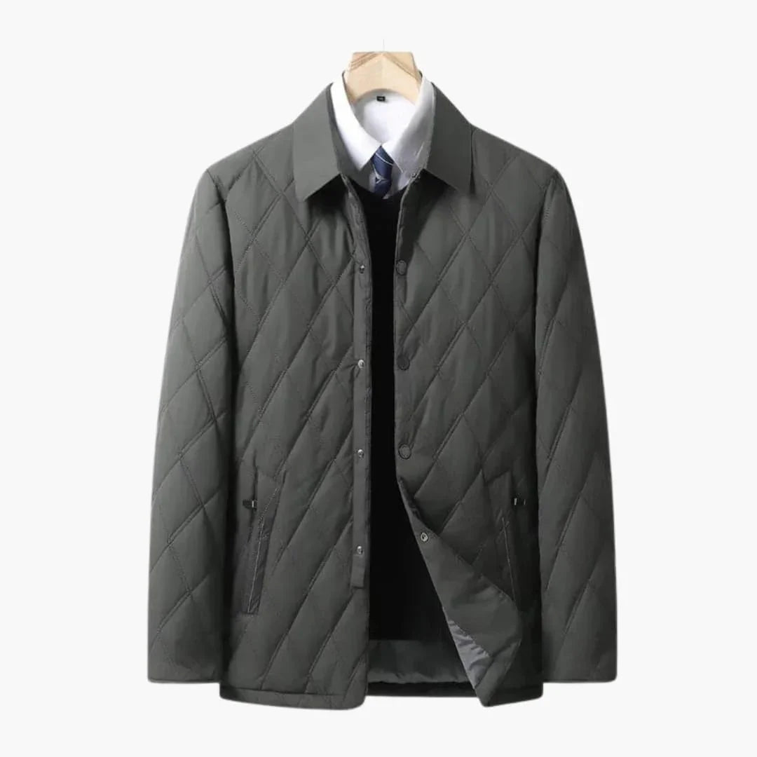 Bavane | Men's Quilted Jacket with Turn-Down Collar