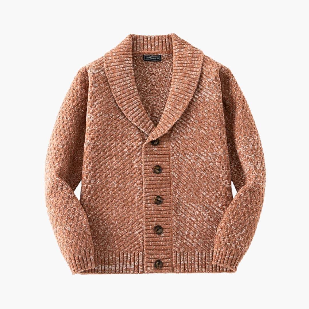 Men's Cardigan with Shawl Collar