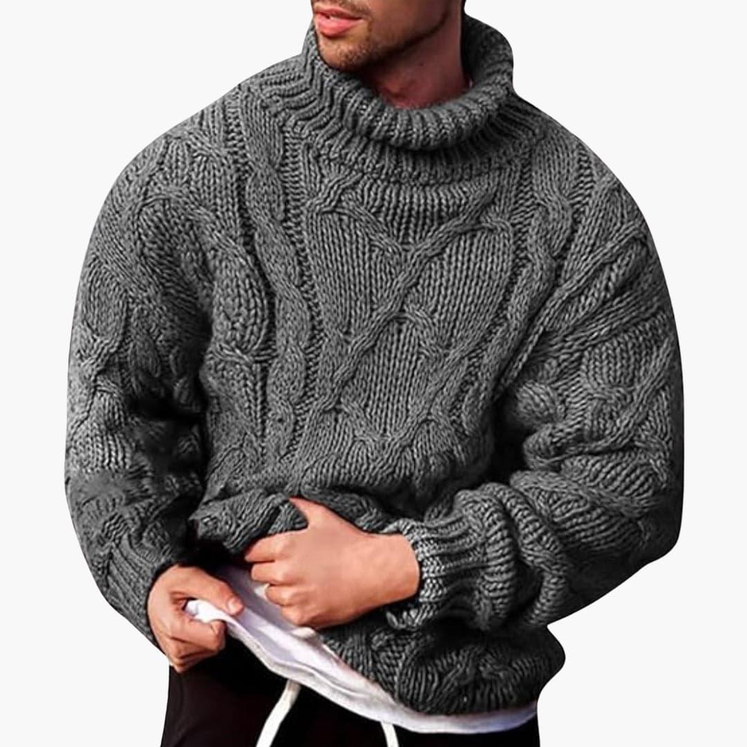 Bavane | Men's Knitted Sweater with Turtleneck