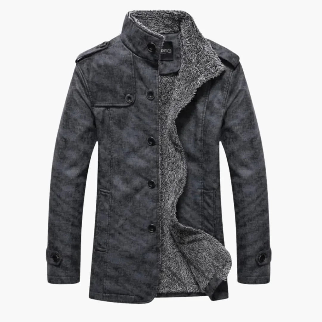Bavane | Men's Winter Jacket with Buttons and Side Pockets