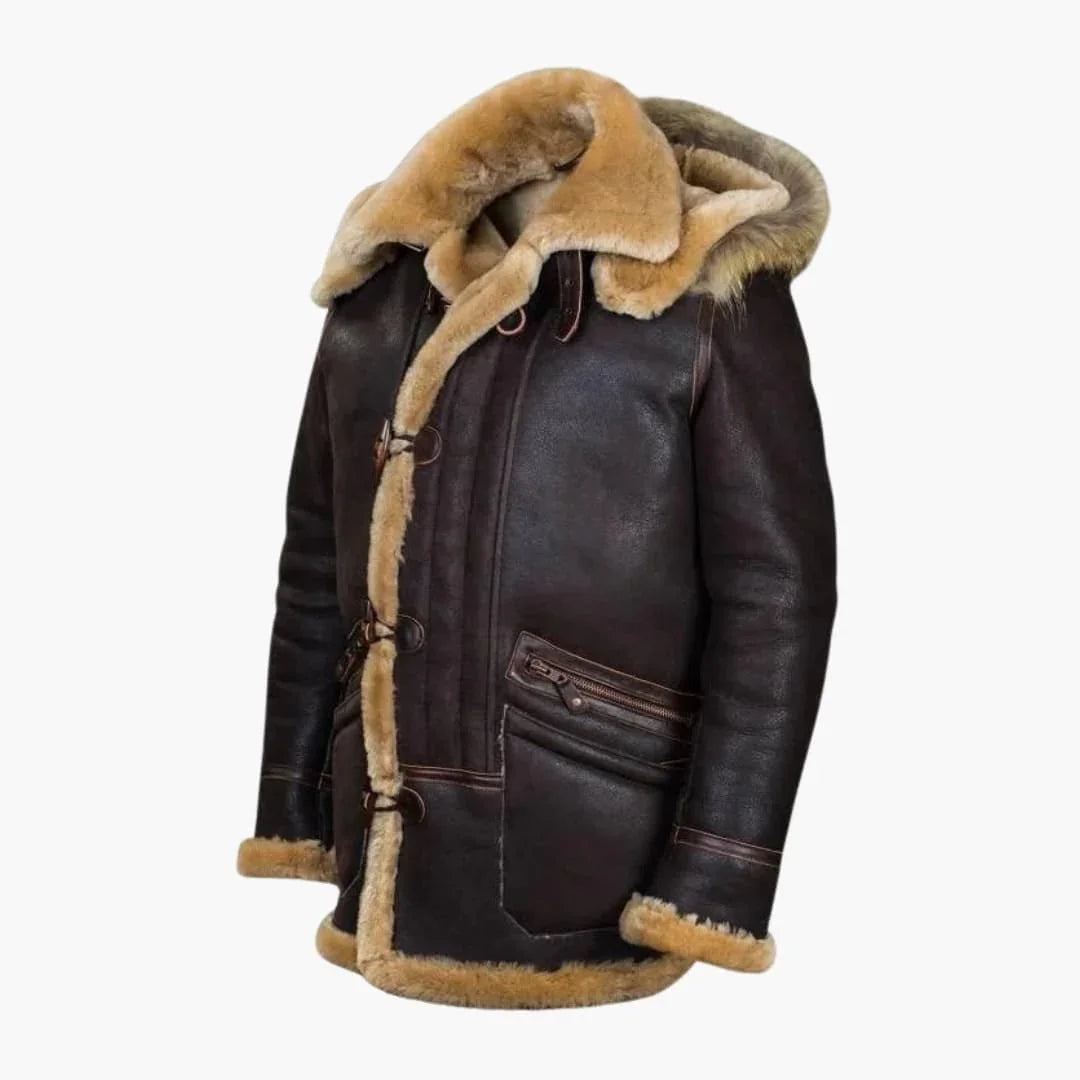 Bavane | Men's Winter Jacket with Sheepskin Hood