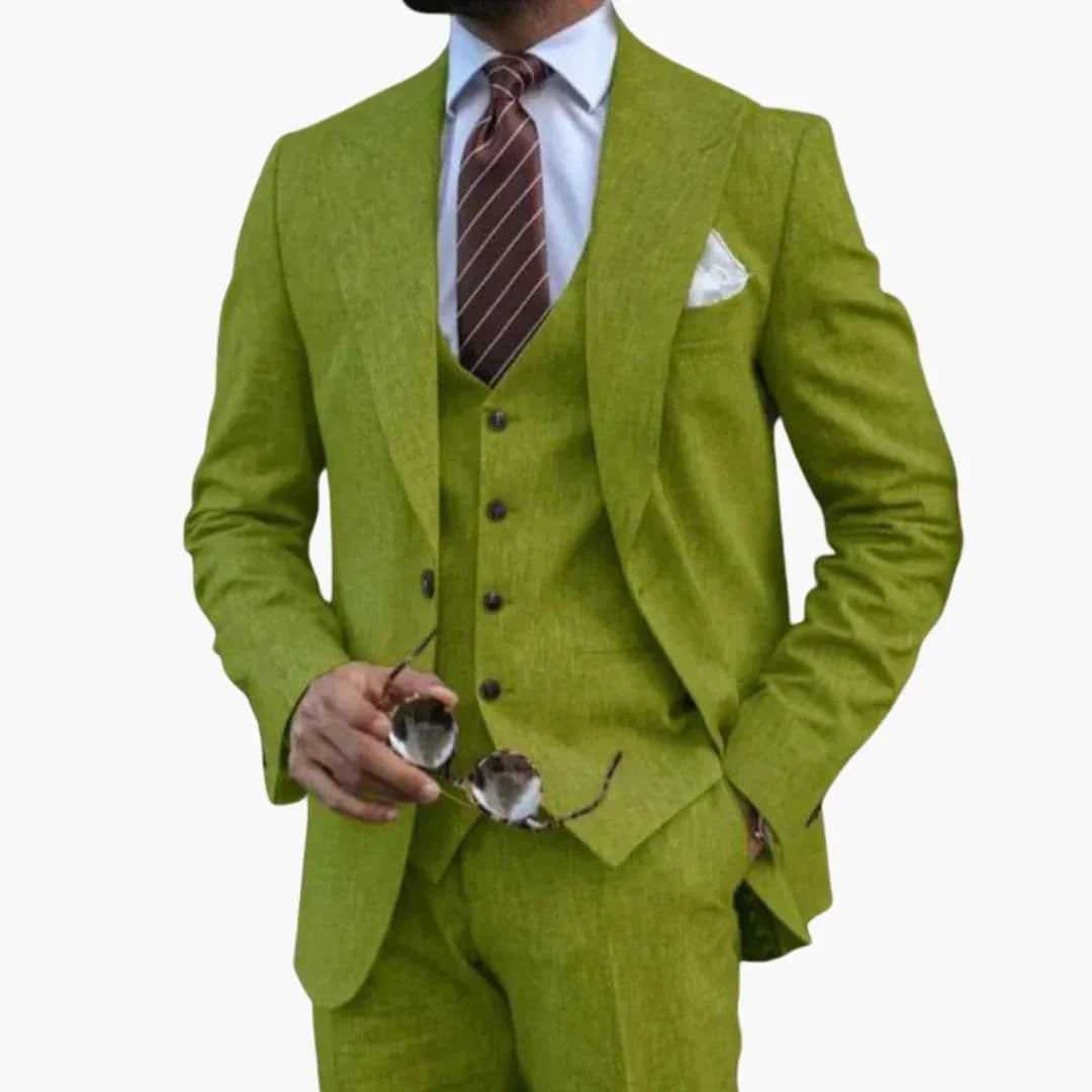 Bavane | Men's 3-Piece Suit with Notched Lapel