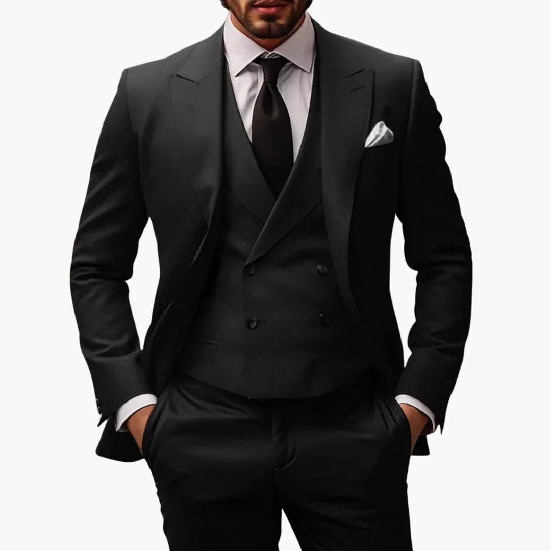 Bavane | Three-Piece Men's Suit with Jacket and Vest