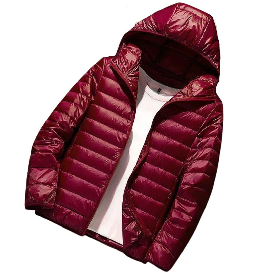 Men's Jacket with Hood and Long Sleeves