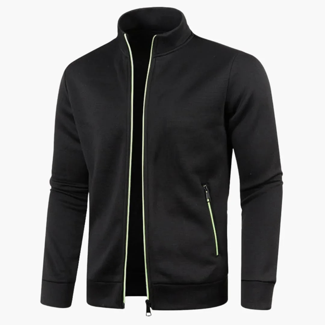 Bavane | Men's Jacket with Stand-Up Collar and Zipper Pockets