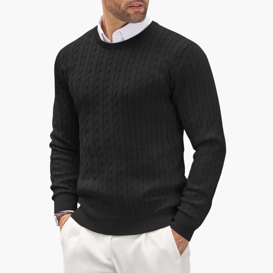 Men's Sweater with Round Neck
