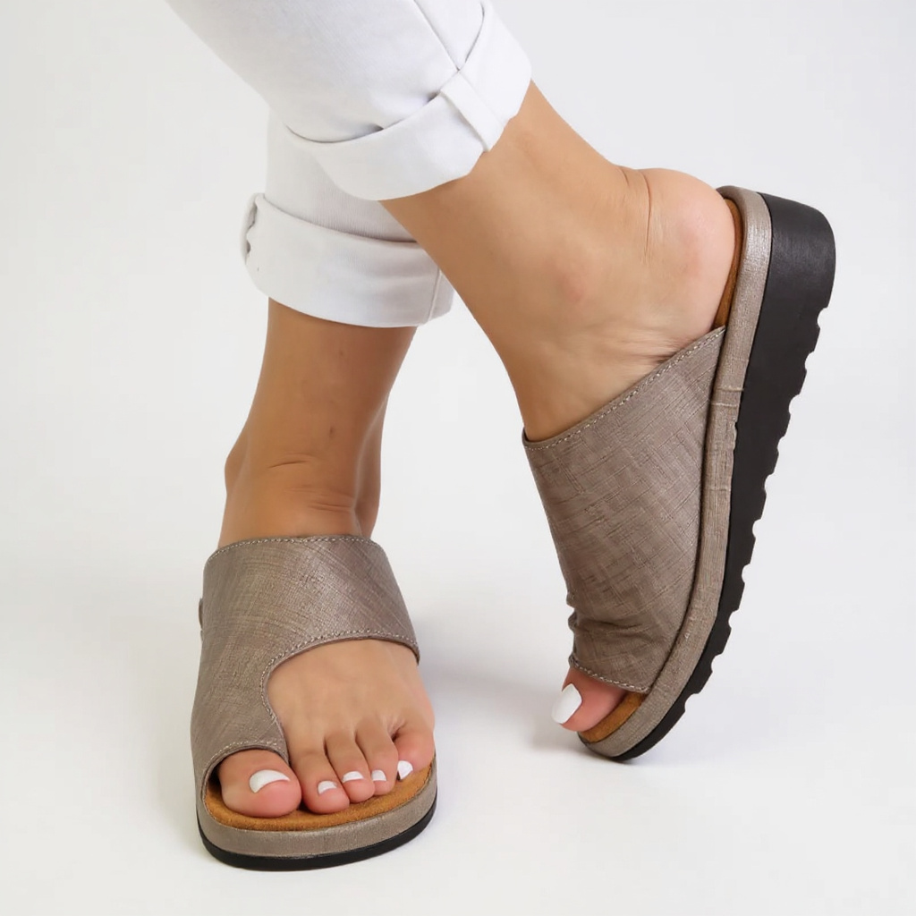 Women's Orthopedic Sandals with Wide Toe Box and Adjustable Straps