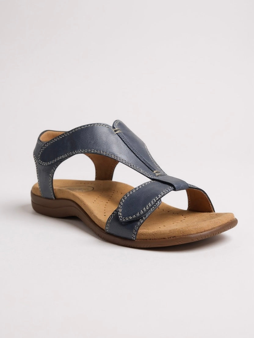 Women's T-Strap Sandals with Cushioned Insole and Lightweight Sole