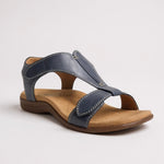 Women's T-Strap Sandals with Cushioned Insole and Lightweight Sole
