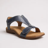 Women's T-Strap Sandals with Cushioned Insole and Lightweight Sole
