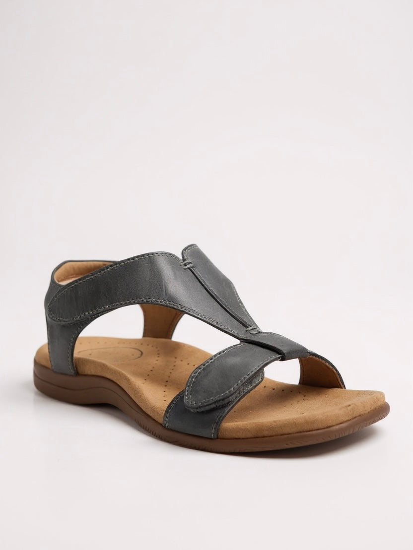 Women's T-Strap Sandals with Cushioned Insole and Lightweight Sole