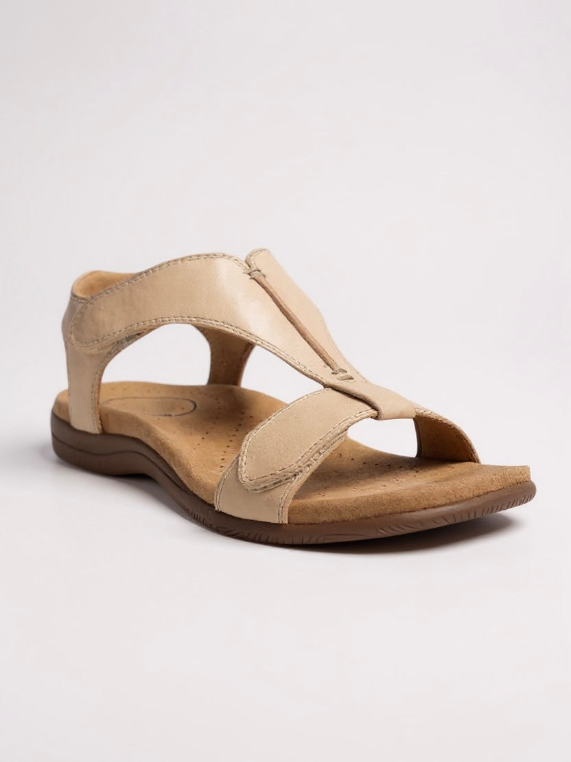 Women's T-Strap Sandals with Cushioned Insole and Lightweight Sole