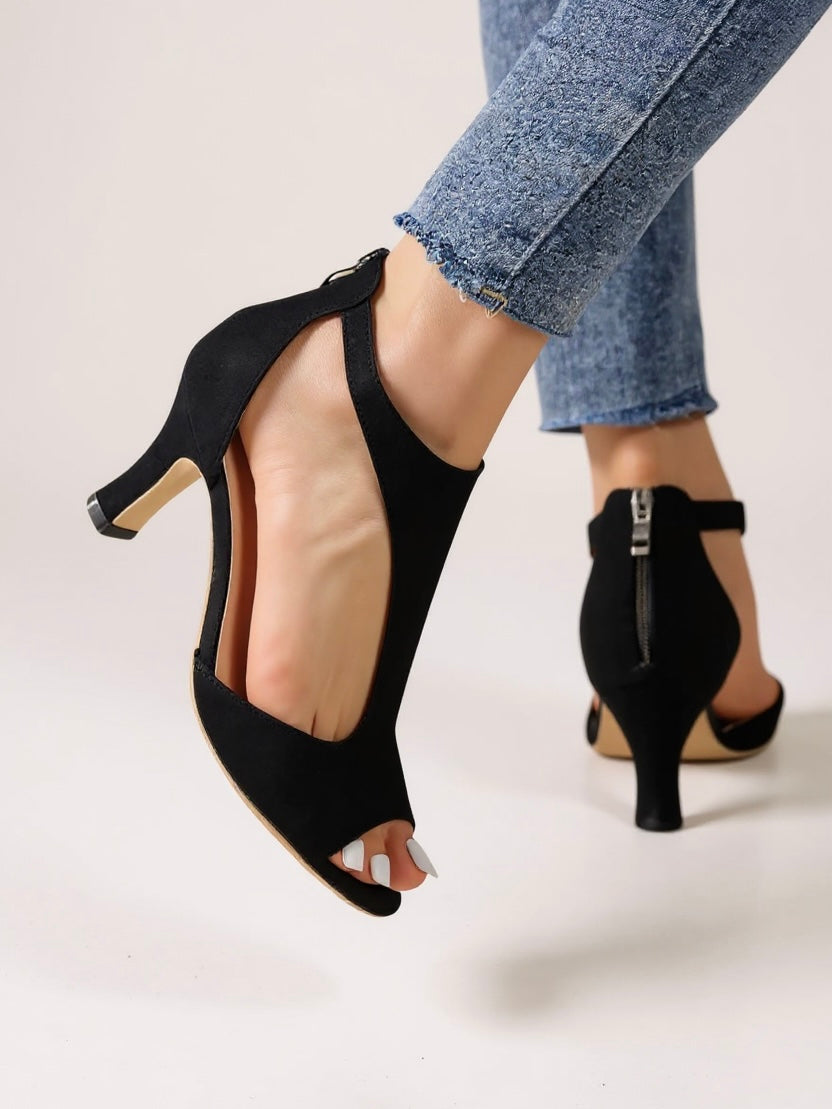 Bavane | Women's Orthopedic Sandals with Block Heel and Cutout Design