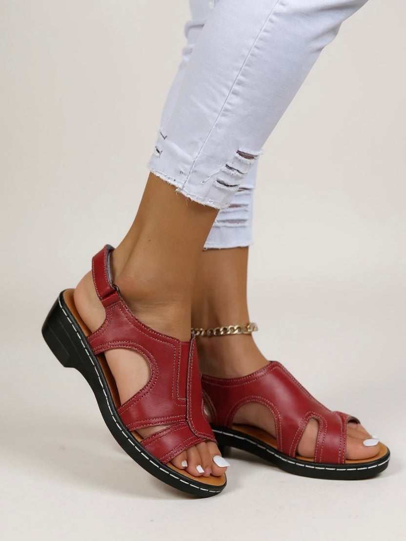 Women's Walking Sandals with Adjustable Straps and Cushioned Insole