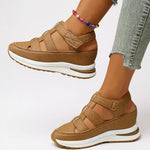 Womens Orthopedic Sandals with Adjustable Straps and Platform Sole