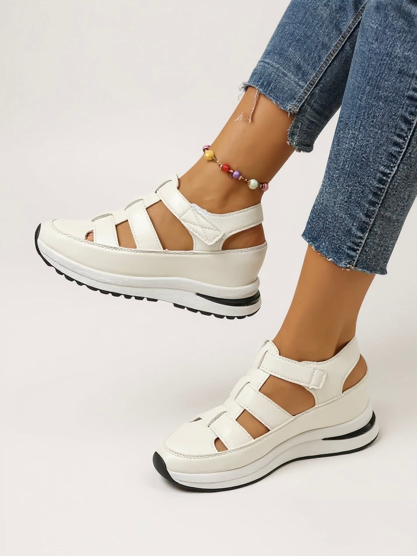 Womens Orthopedic Sandals with Adjustable Straps and Platform Sole