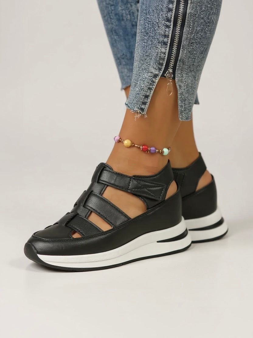 Womens Orthopedic Sandals with Adjustable Straps and Platform Sole