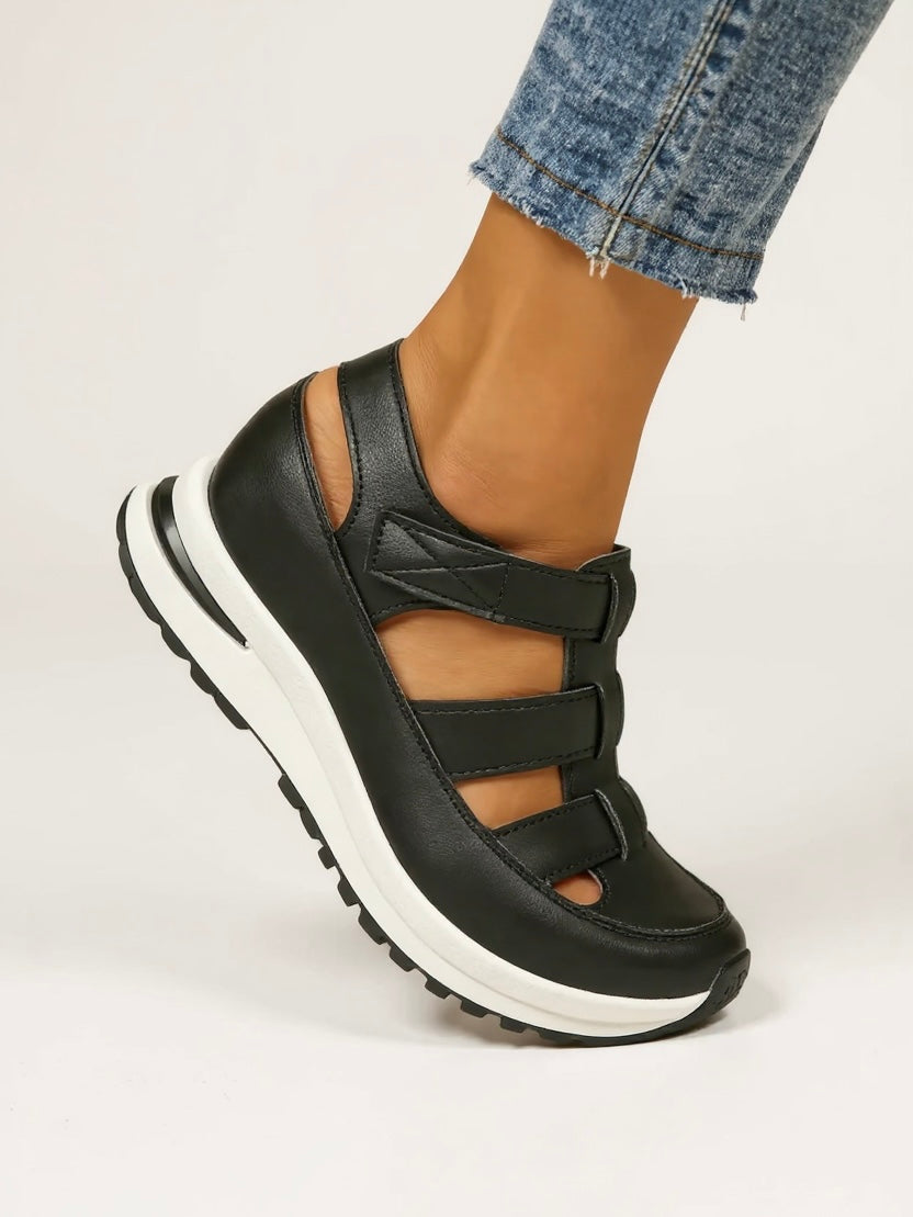 Womens Orthopedic Sandals with Adjustable Straps and Platform Sole