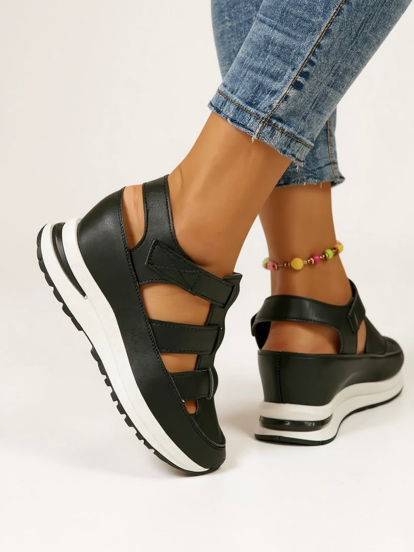 Womens Orthopedic Sandals with Adjustable Straps and Platform Sole