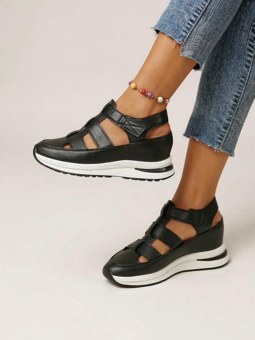 Womens Orthopedic Sandals with Adjustable Straps and Platform Sole