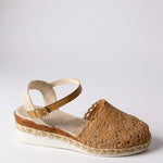 Womens Orthopedic Sandals with Woven Upper and Platform Sole