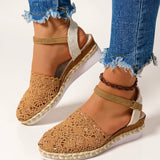 Rose | Womens Orthopedic Sandals with Woven Upper and Platform Sole