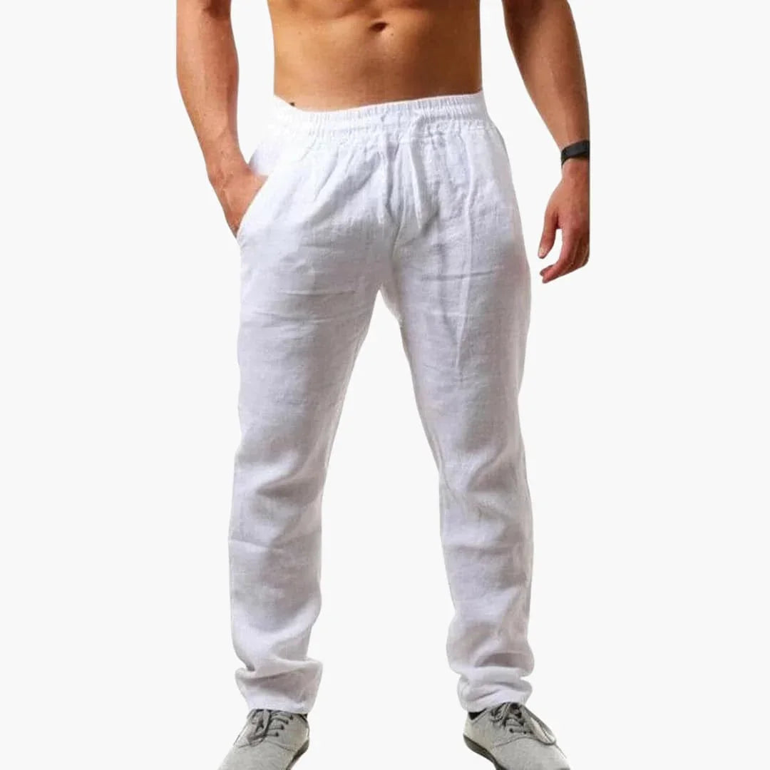 Men's Jogging Pants with Drawstring Waist and Side Pockets
