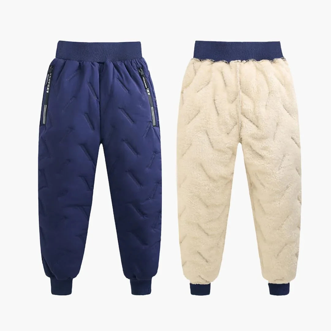 Children's Quilted Pants with Elastic Waistband