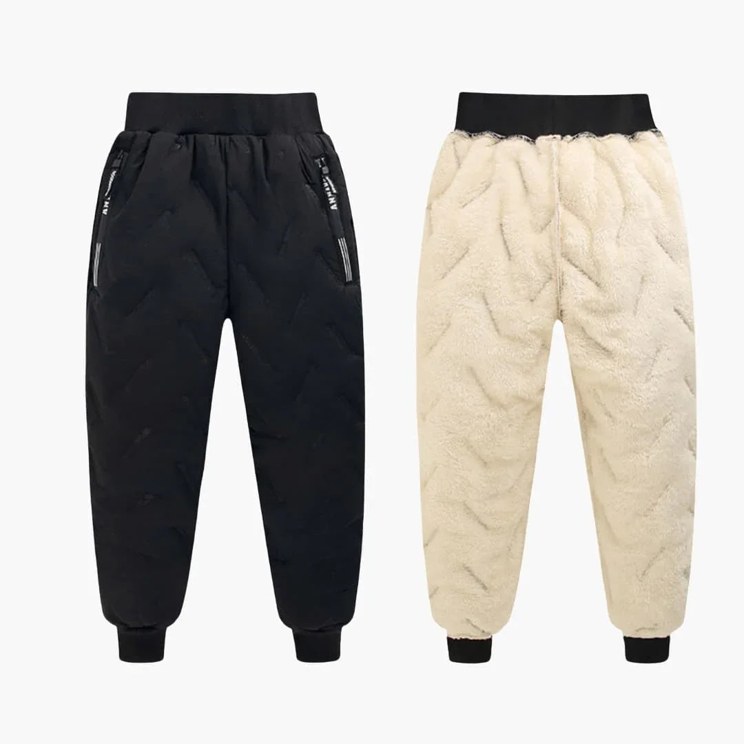 Children's Quilted Pants with Elastic Waistband