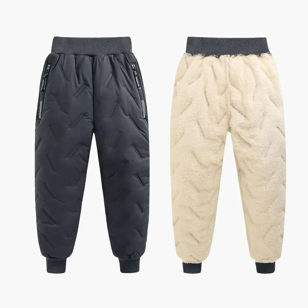 Children's Quilted Pants with Elastic Waistband