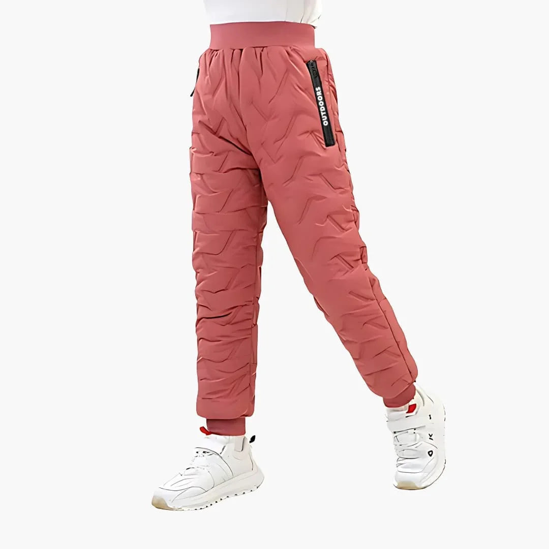 Children's Quilted Pants with Elastic Waistband