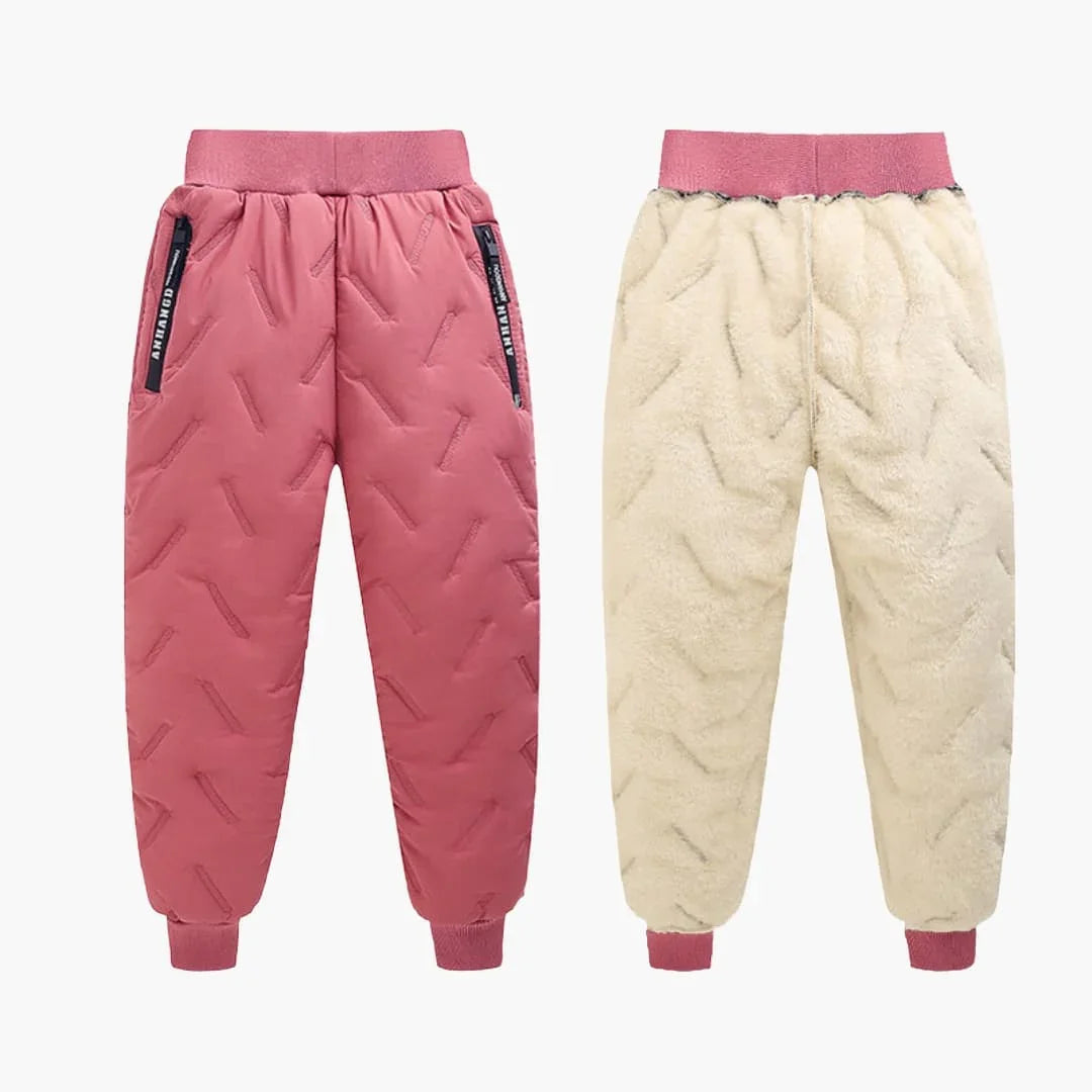 Children's Quilted Pants with Elastic Waistband
