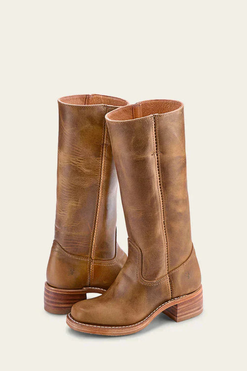 Boots For Women | Mid Calf Block Heel With Closed Toe