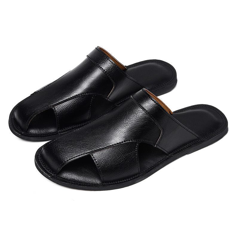Men's Fisherman Slippers with Round Toe and Slip On