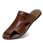 Men's Fisherman Slippers with Round Toe and Slip On