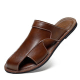 Men's Fisherman Slippers with Round Toe and Slip On